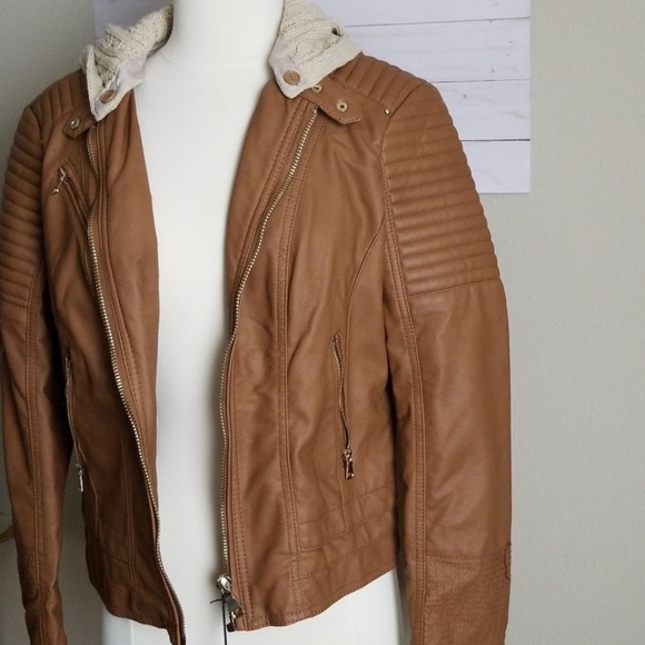 NWT Ci Sono Vegan leather moto jacket - Picture 8 of 8